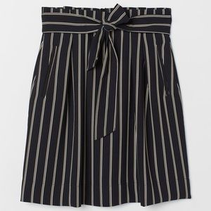 $20/3 H&M Striped Skirt with Tie Belt